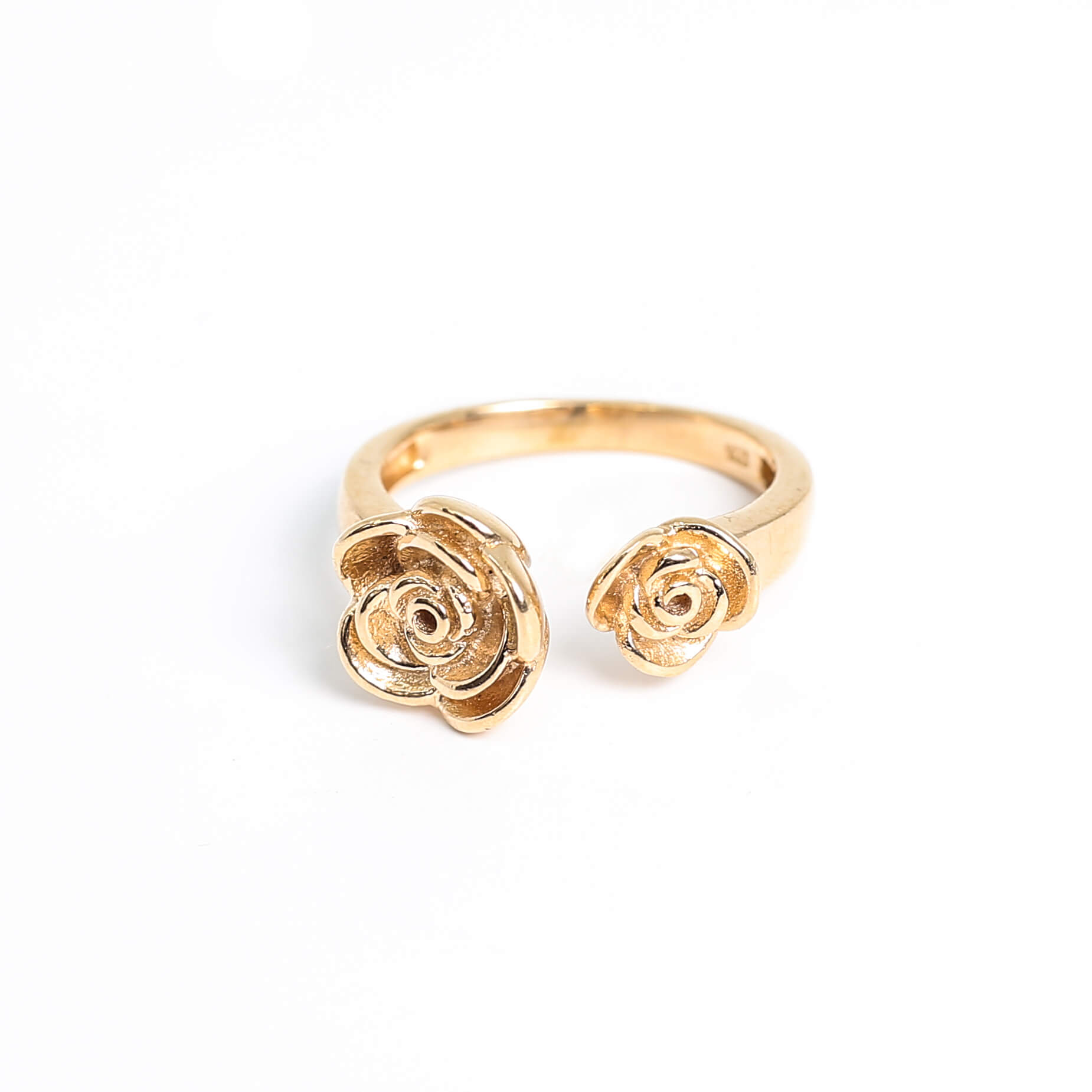 Rose Gold Overlay Floral Ring