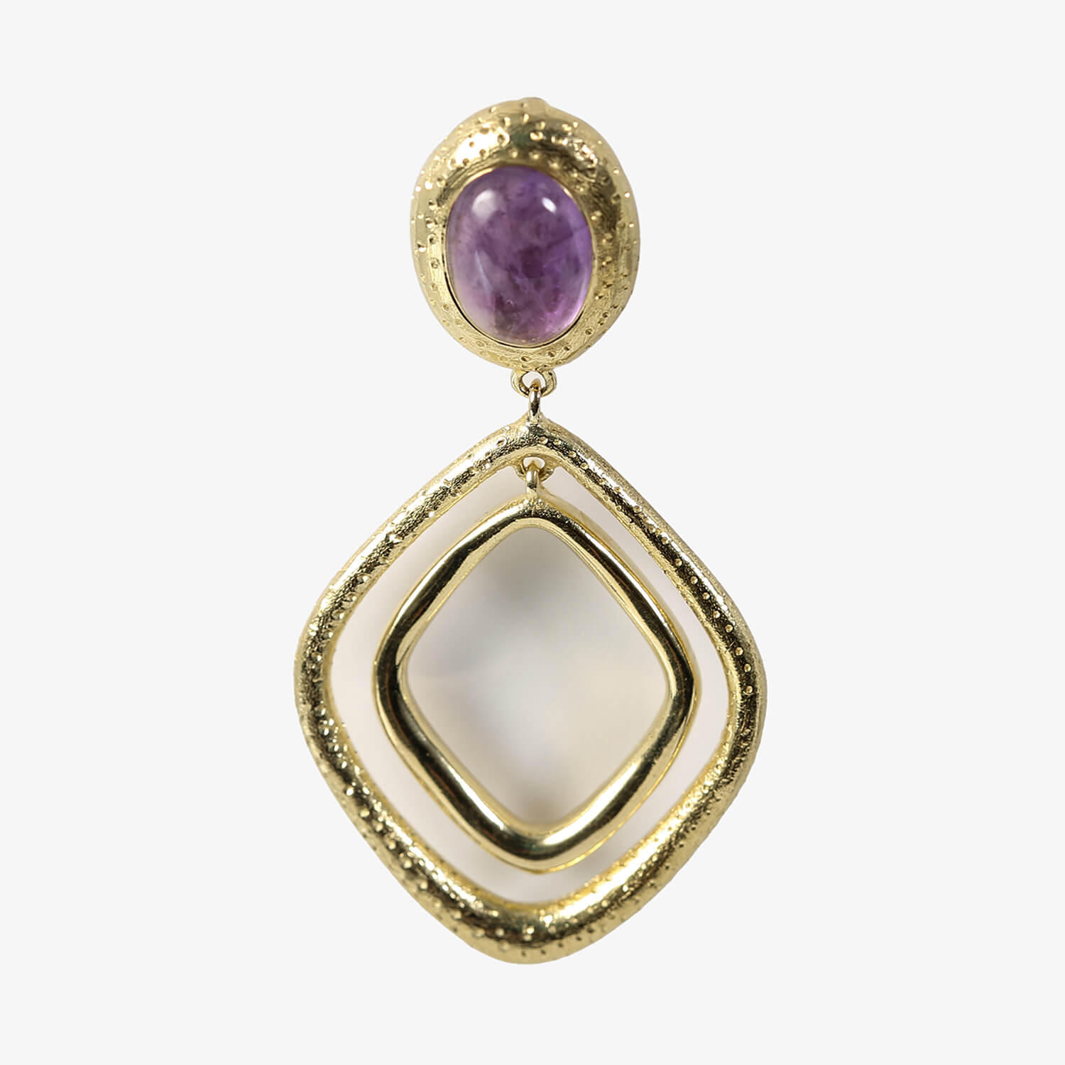 Amethyst Gold plated
